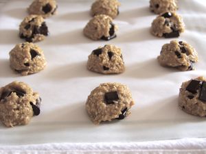 Chocolate Chip Cookies GFDF Raw, recipe:photo by Daily Forage